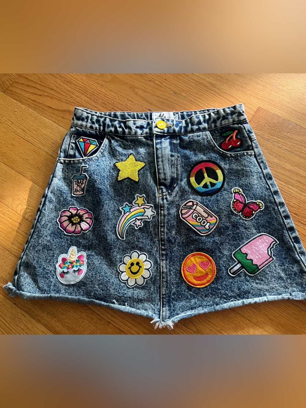 the Lola + The Boys All About The Patch Denim Skirt